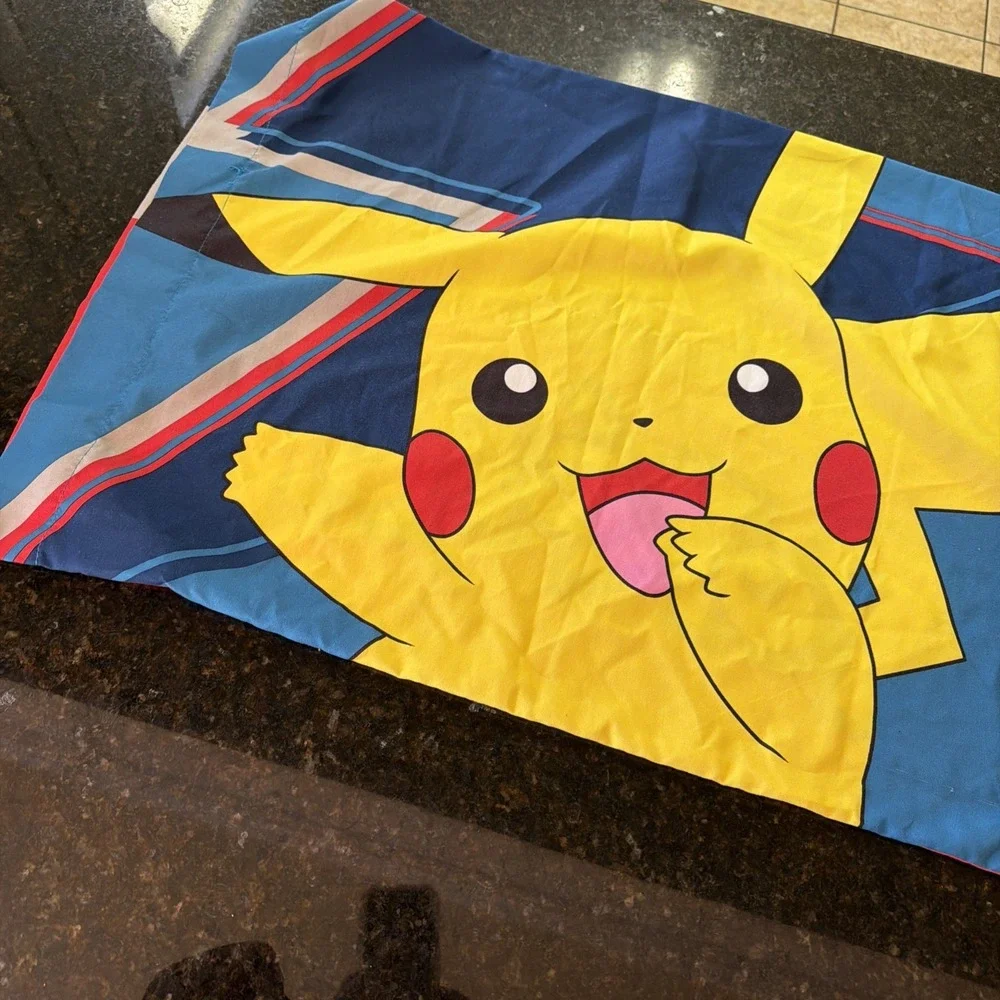 Pokémon Pikachu Pillowcase Bedding 28x20 Anime Pillow Cover